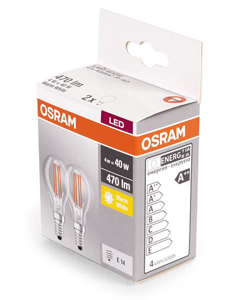Packaging blister carton pour les ampoules OSRAM